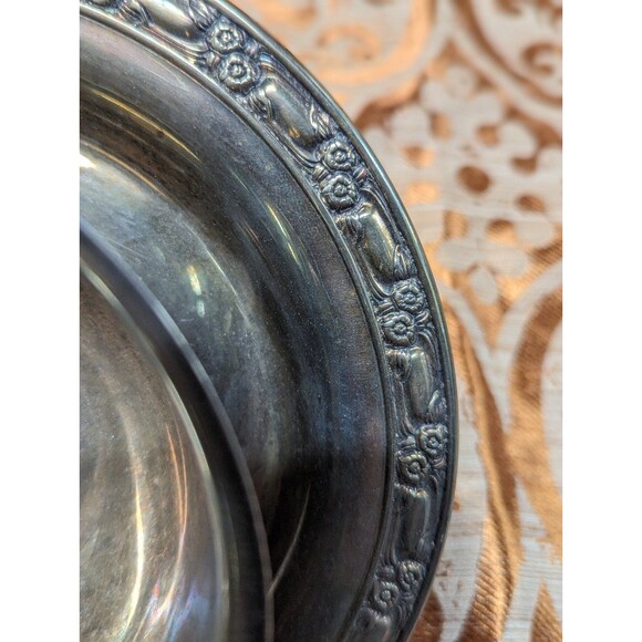 Vintage‎ Oneida Silversmiths Silver plated Bowl attached to plate - Picture 6 of 8